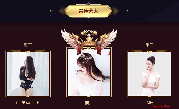 最佳艺人榜